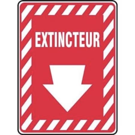 Accuform SAFETY SIGN FIRE EXTINGUISHER DOWN FRMFXG417VS FRMFXG417VS